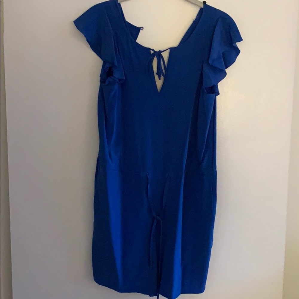 Silk Madewell Royal Blue Romper Sz xs